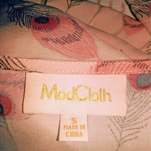 ModCloth Top Multicolor Women Sleeveless Asymmetrical Hem Pleated Size S… - Picture 5 of 7